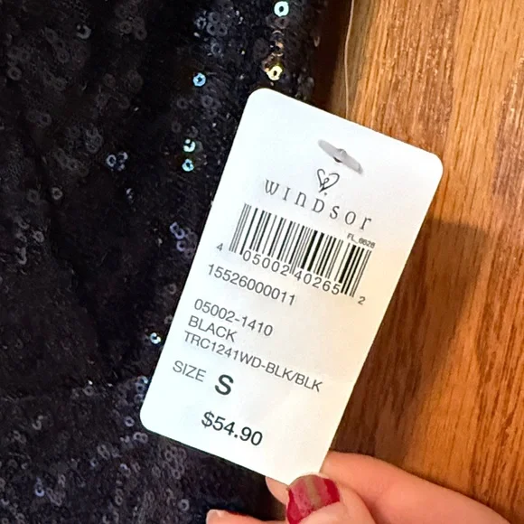 Windsor Black Sequin Dress - Picture 2 of 5